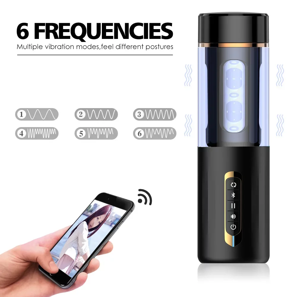 Adult toy with 6 vibration frequencies and remote control vi