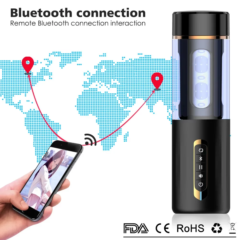 Bluetooth remote connection for adult toy control from a dis