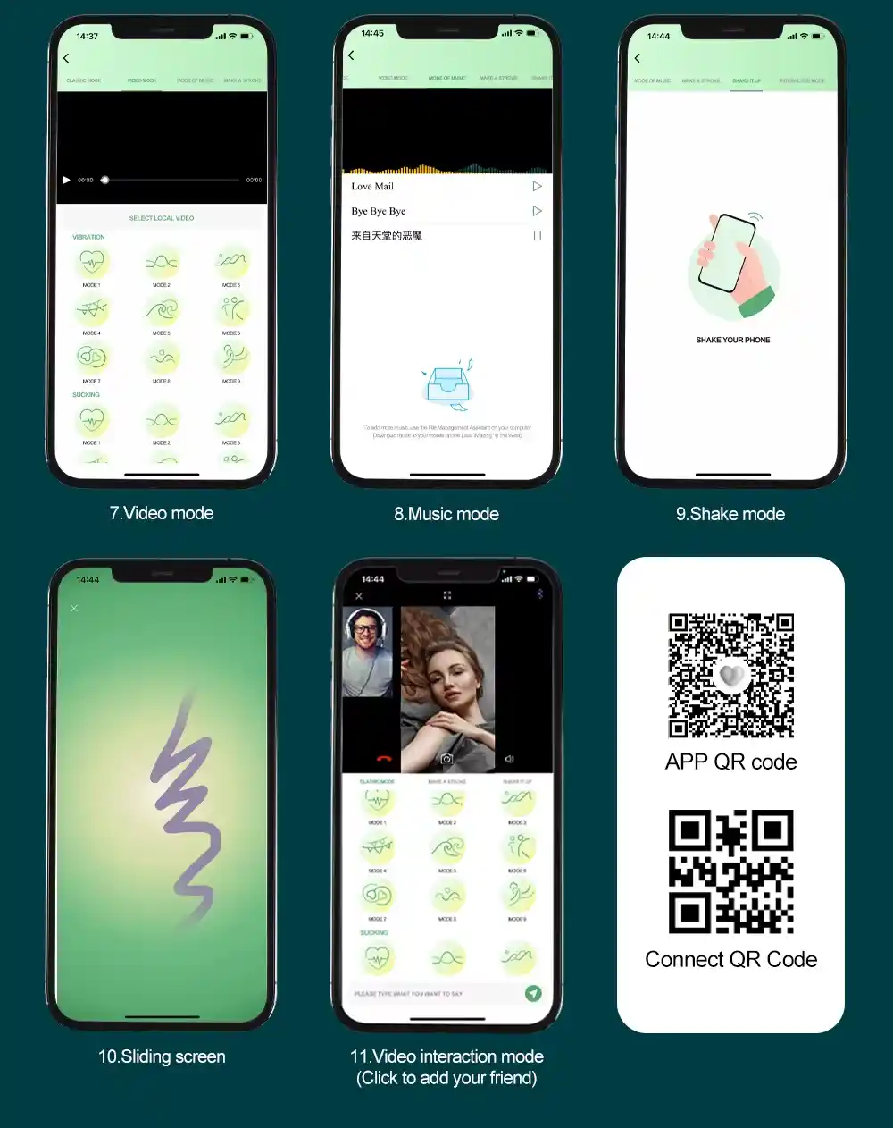 Clitoral Stimulator Panty Vibrator - App Control, Silicone 18 app controlled vibrator for g spot