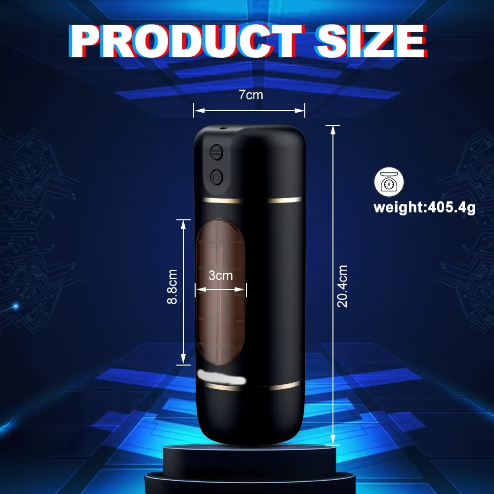 10 Modes Automatic Thrusting Rotating Male Masturbator - Silicone 12 automatic masturbator with rotating function