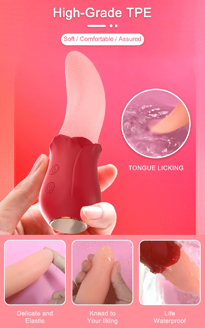 clitoral licking vibrator silicone material