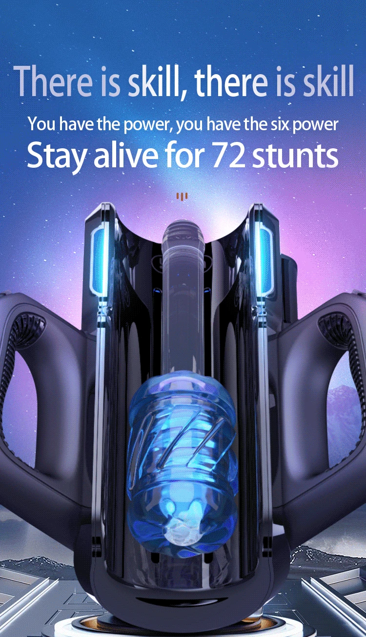 Leten Male Sex Toy - Thrusting Masturbator, Dual Sleeves 15 dual headed sleeve masturbator tpe