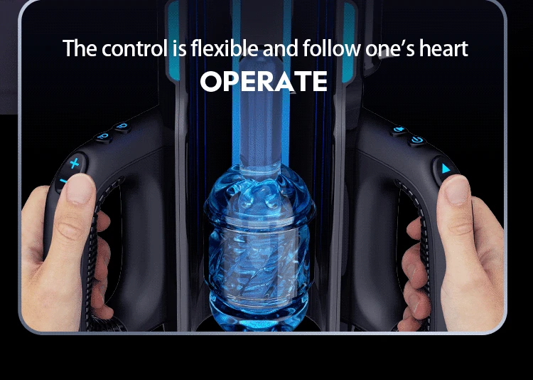 Leten Male Sex Toy - Thrusting Masturbator, Dual Sleeves 16 dual sleeve male sex toy