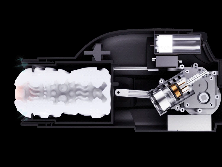 Male Masturbator Cup - Thrusting, Heating, Suction (TPE) 11 electric masturbator cup with textures