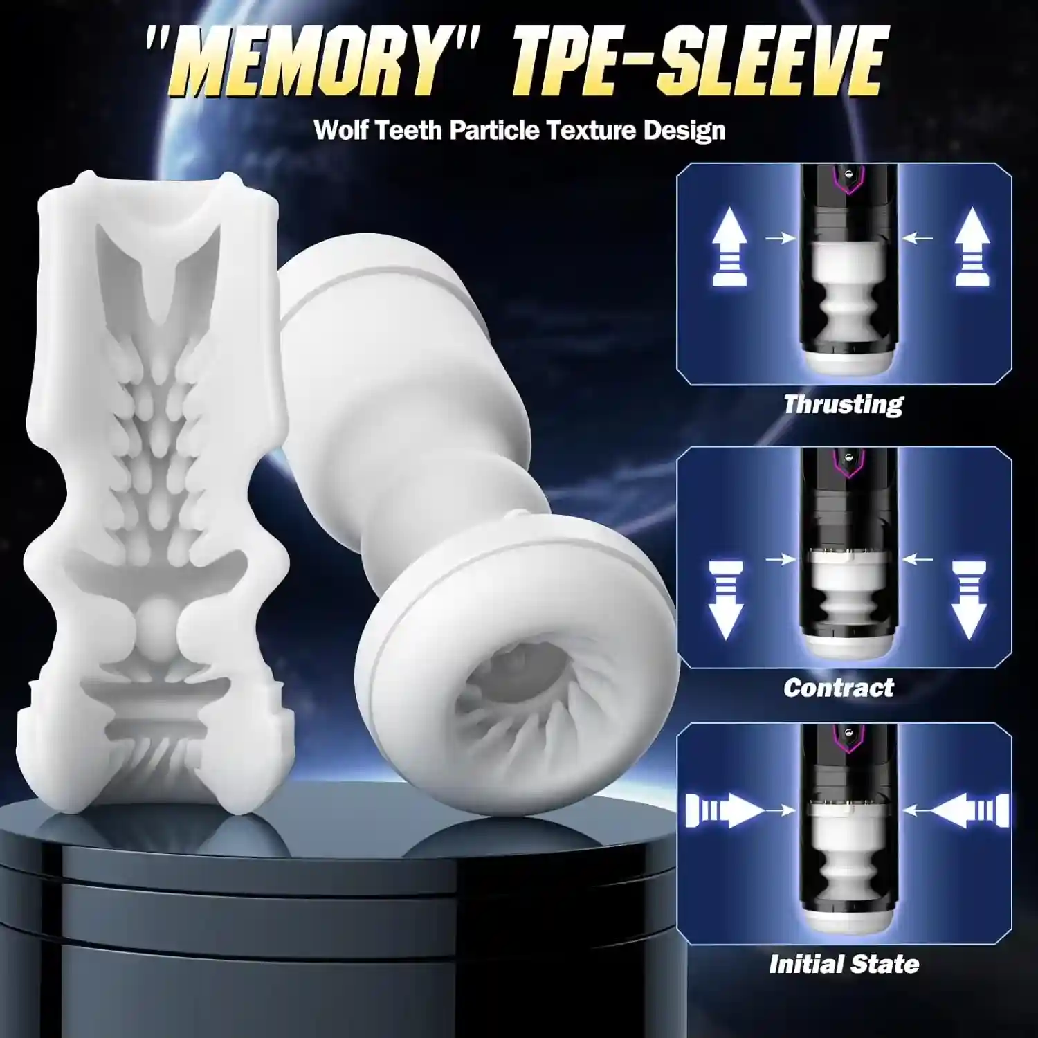 electric silicone stroker cup vibrating