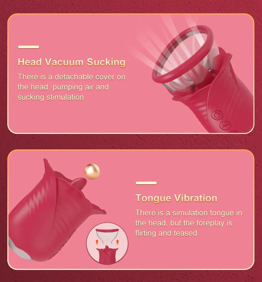 Clitoral Tongue Licking Vibrating Toy - Silicone Vibrator 16 ergonomic clitoral tongue licking toy
