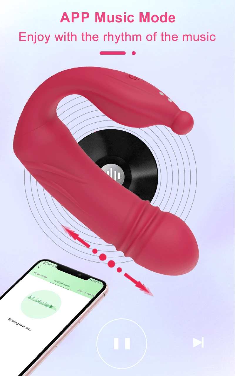 ergonomic design thrusting sex toy silicone