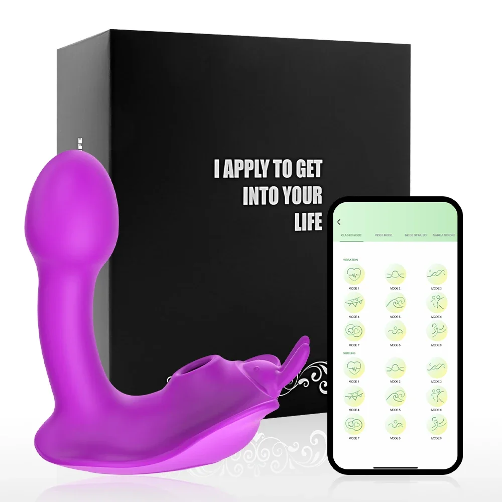 G-Spot Vibrator - App Control Clitoral Sucking Toy (Silicone) 4 g spot vibrator with magnetic charger
