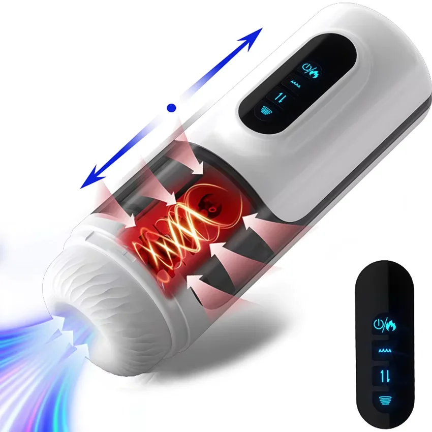 Automatic Male Masturbator - Telescopic, Sucking, Heating 15 omyskystore com automatic male masturbator telescopic function