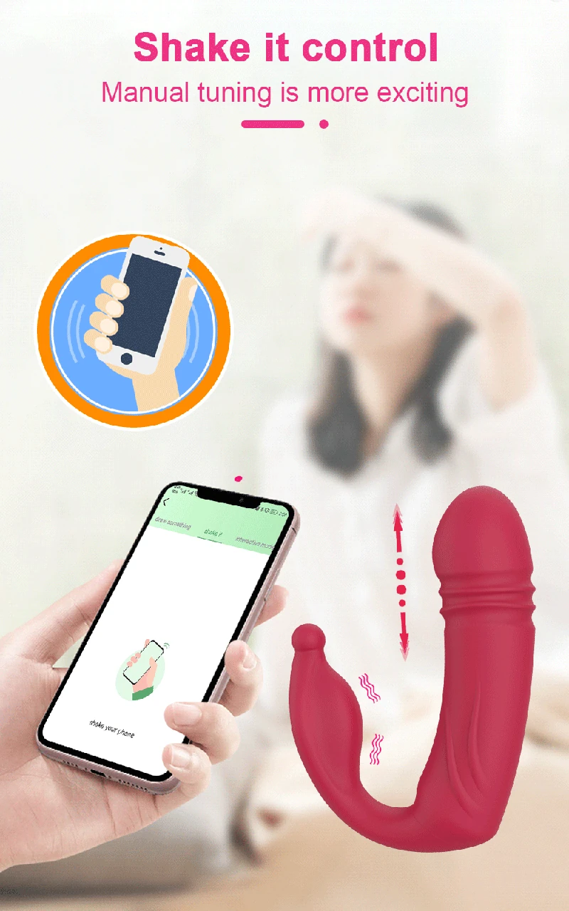 omyskystore com bluetooth thrusting vibrator for women silicone