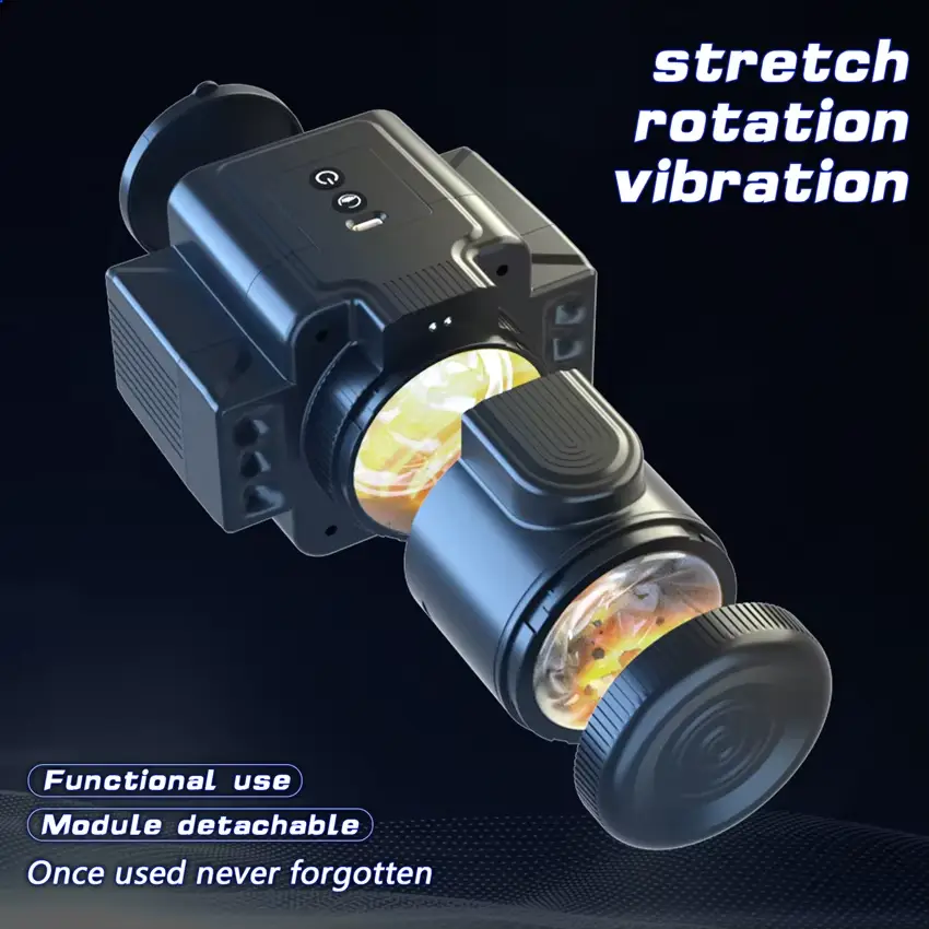 Adult Toys Male Masturbators - Thrusting, Rotating, Vibrating 11 omyskystore com camera shaped thrusting rotating male masturbator