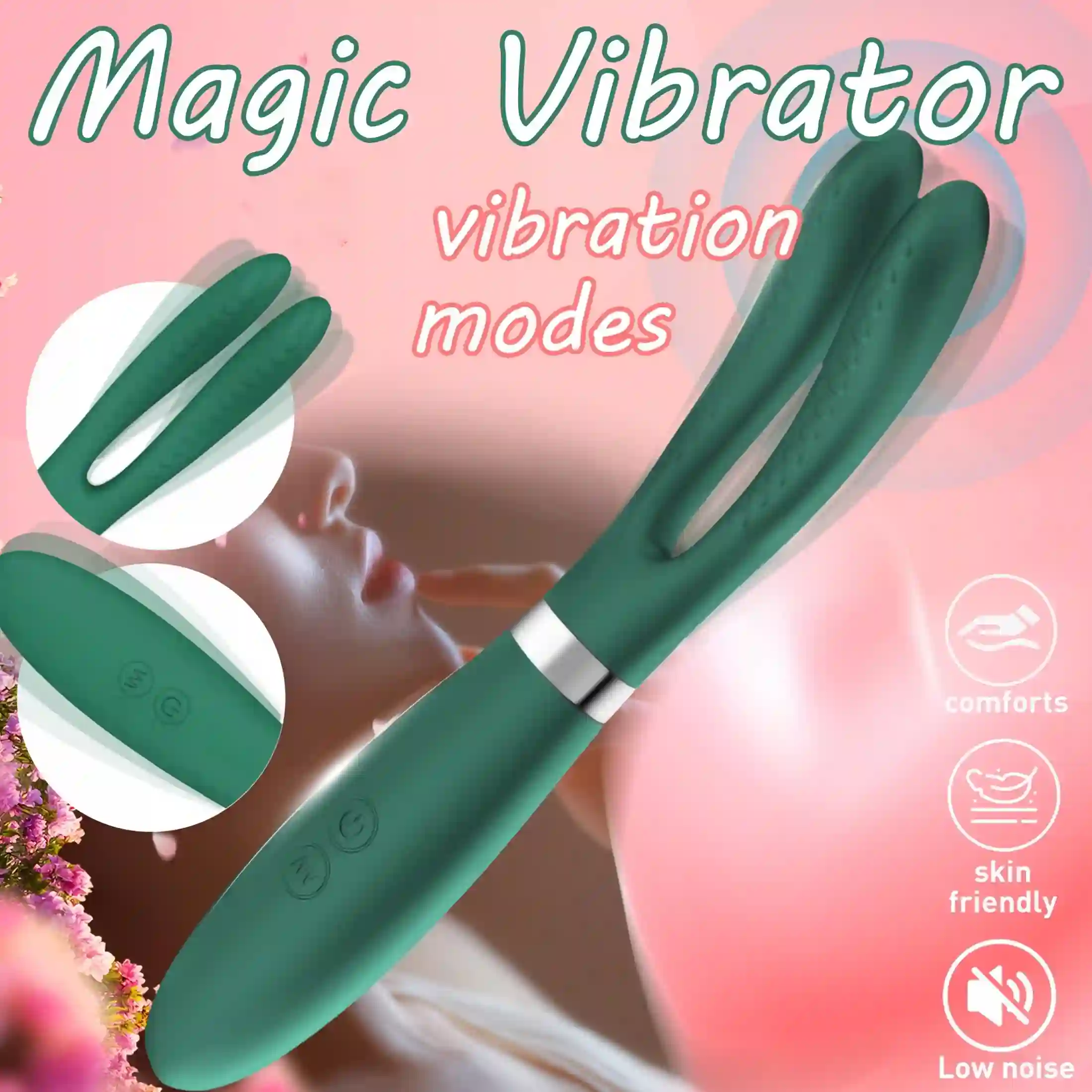 omyskystore com silicone rabbit ear vibrator gspot