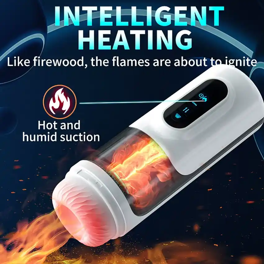 Automatic Male Masturbator - Telescopic, Sucking, Heating 16 omyskystore com vibrating masturbation cup for men