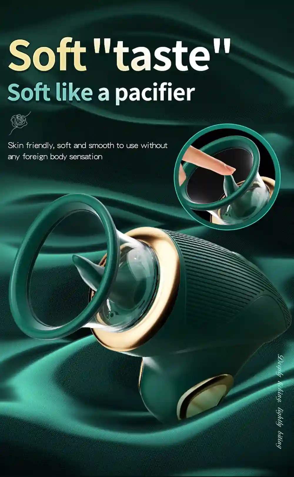 Clitoral Tongue Licking Vibrating Toy - Silicone Vibrator 24 portable clitoral tongue stimulation toy