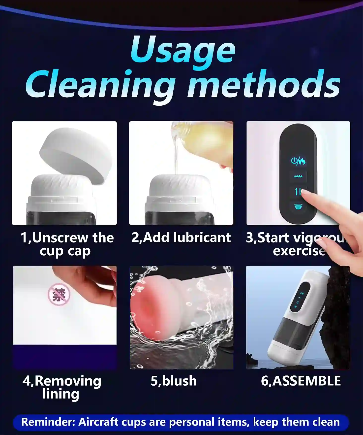 Automatic Male Masturbator - Telescopic, Sucking, Heating 18 rechargeable masturbator with multiple settings