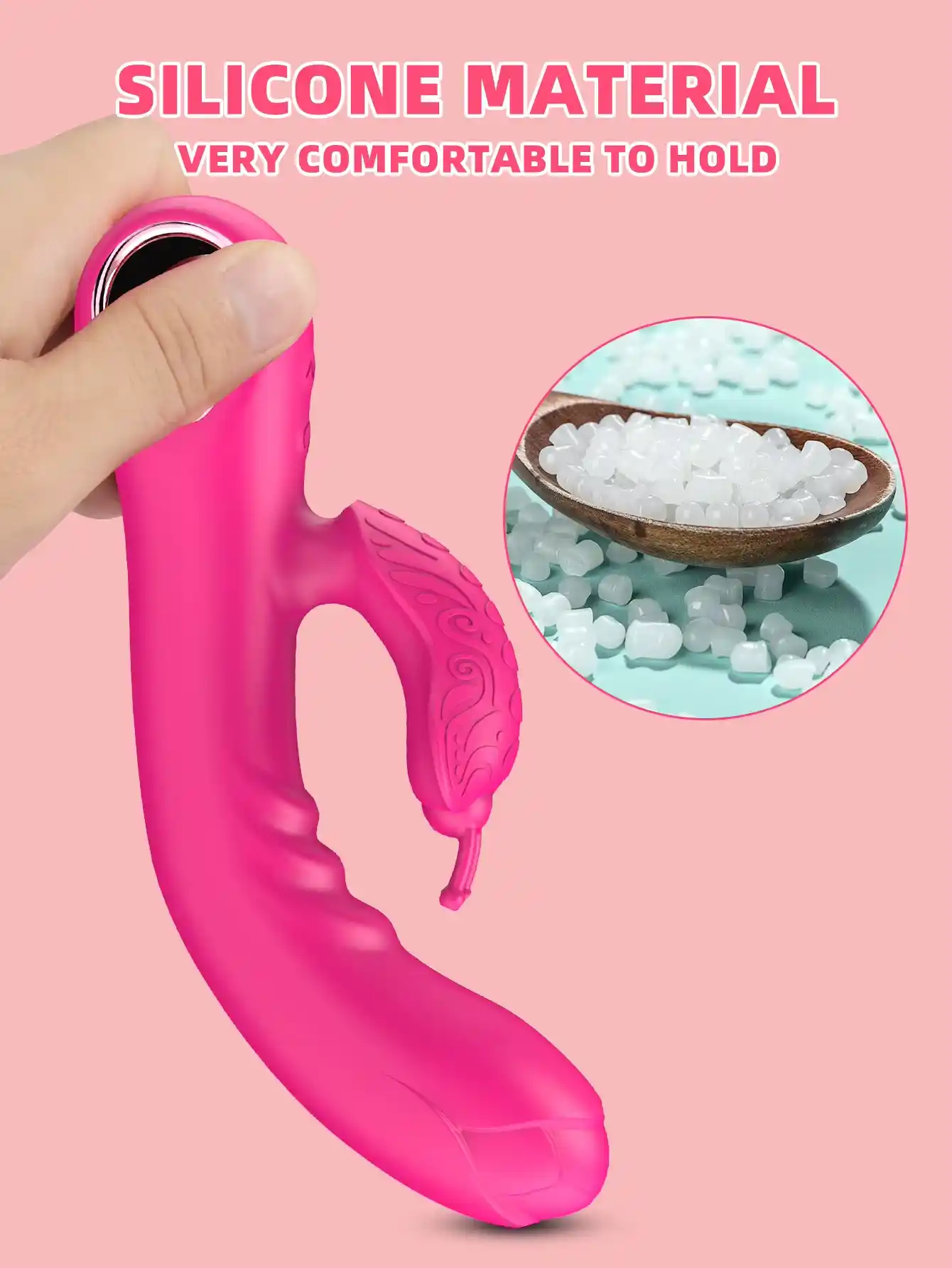 Sex Toys Rose Vibrator Dildo - Butterfly Clit Massager (Silicone) 21 rechargeable rose vibrator usb charging