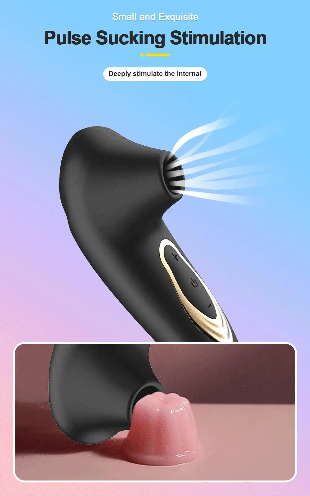 rechargeable silicone nipple sucking vibrator