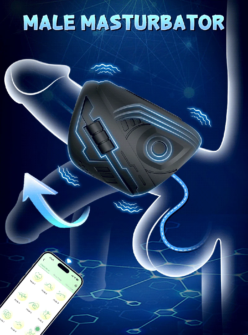 red silicone vibrating glans stimulator