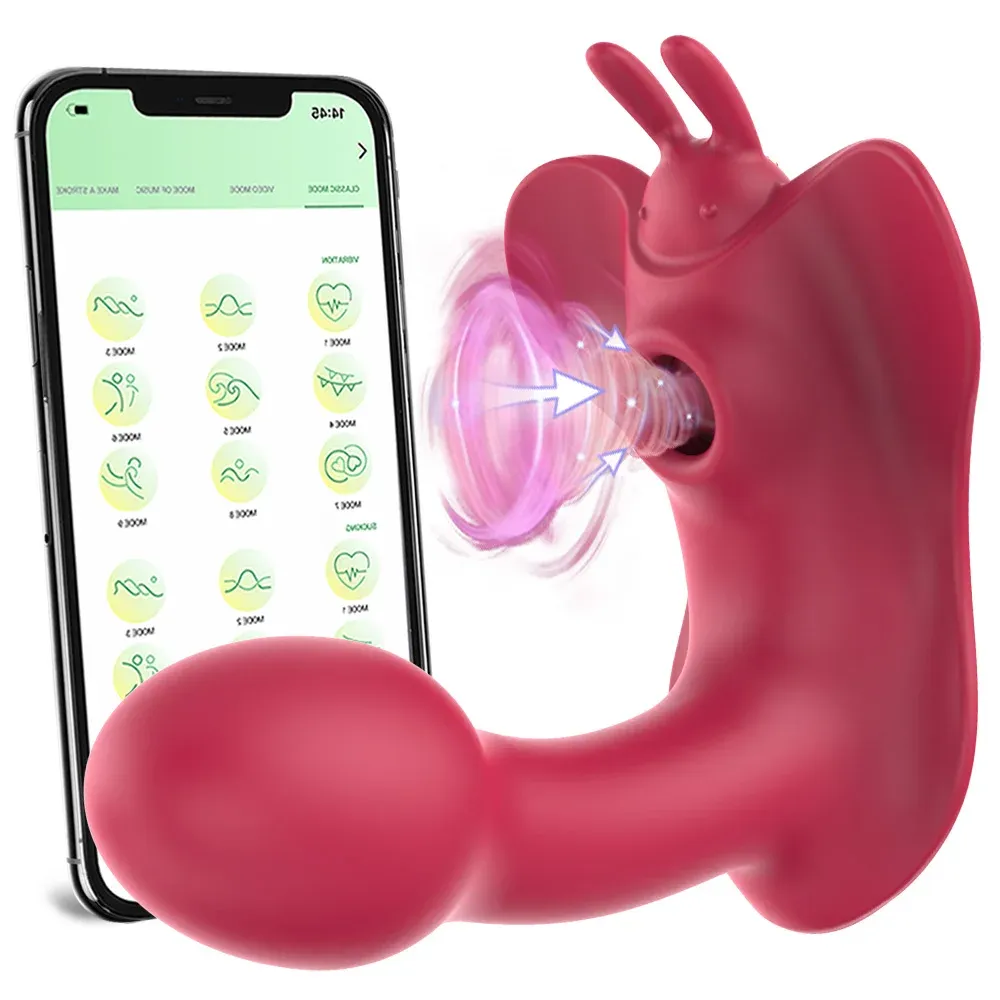 G-Spot Vibrator - App Control Clitoral Sucking Toy (Silicone) 8 remote control vibrator for couples play
