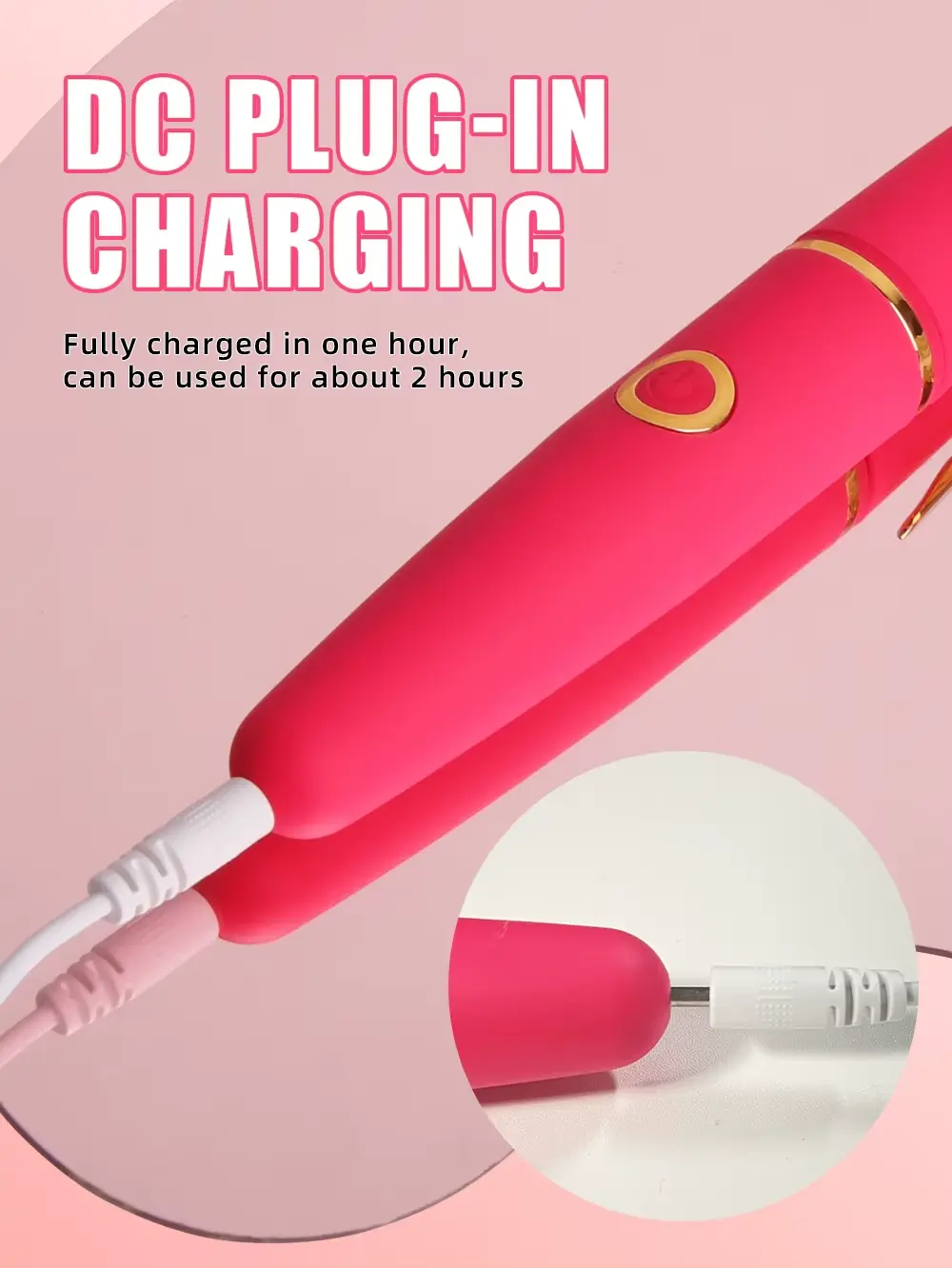 G-Spot Vibrator - Clitoral Stimulator with 10 Modes (Silicone) 18 rose red vibrator multi speed settings