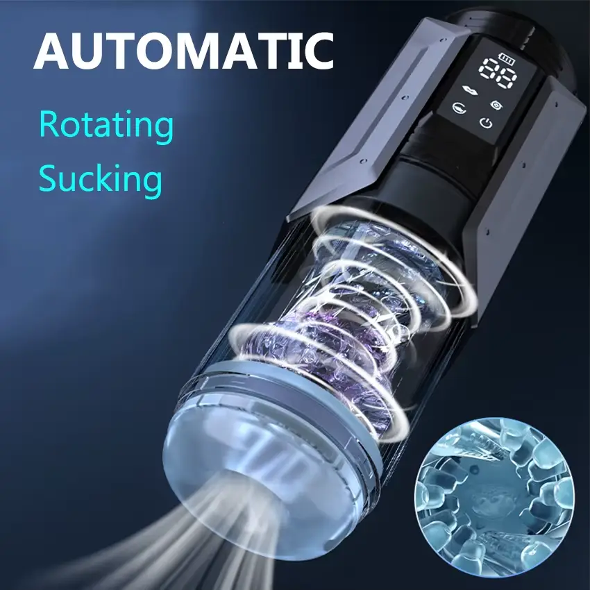 Sex Toys Male Masturbation - Thrusting, Heating Stroker 20 rotating and thrusting male sex toy