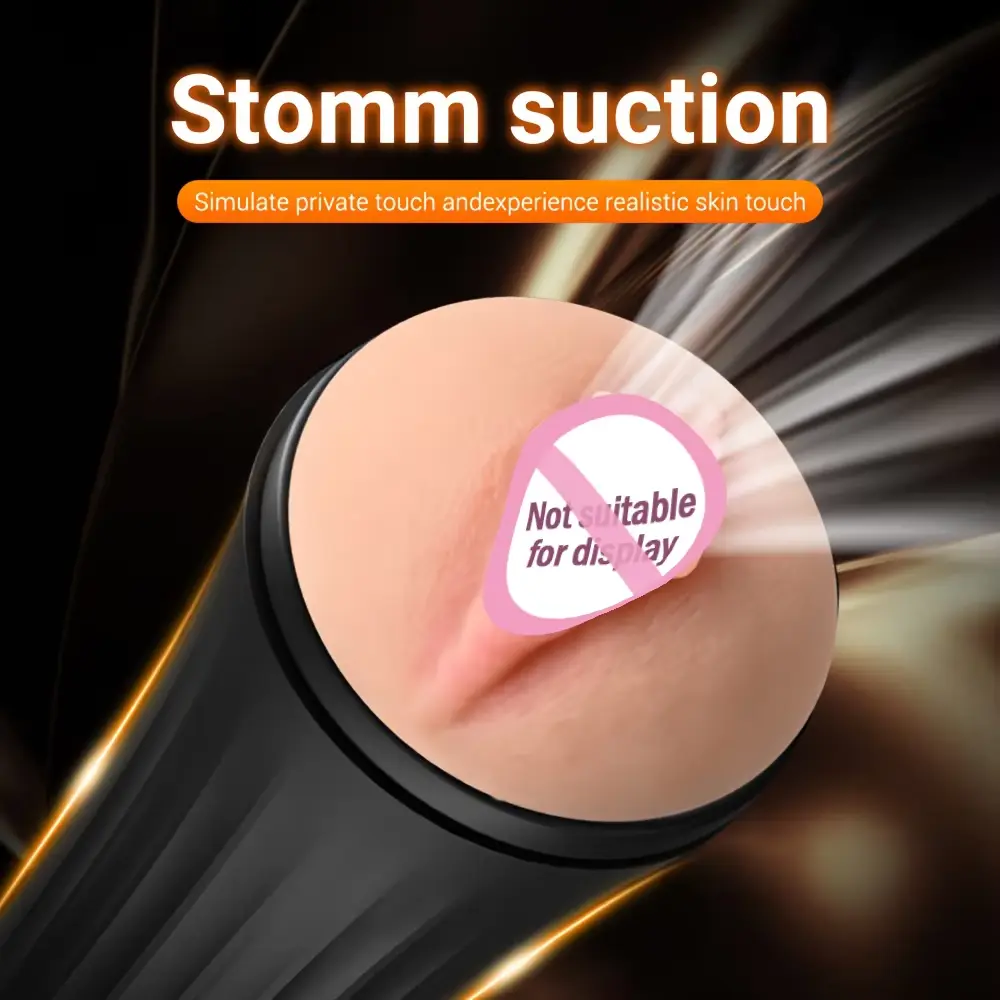 Male Masturbator - Realistic Pocket Pussy Rubber Cup 13 rubber male masturbator cup compact