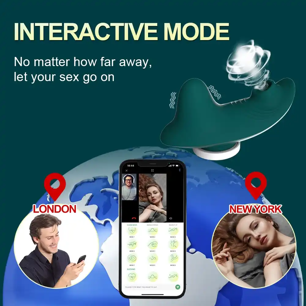 Clitoral Stimulator Panty Vibrator - App Control, Silicone 26 silent clitoral stimulation panty