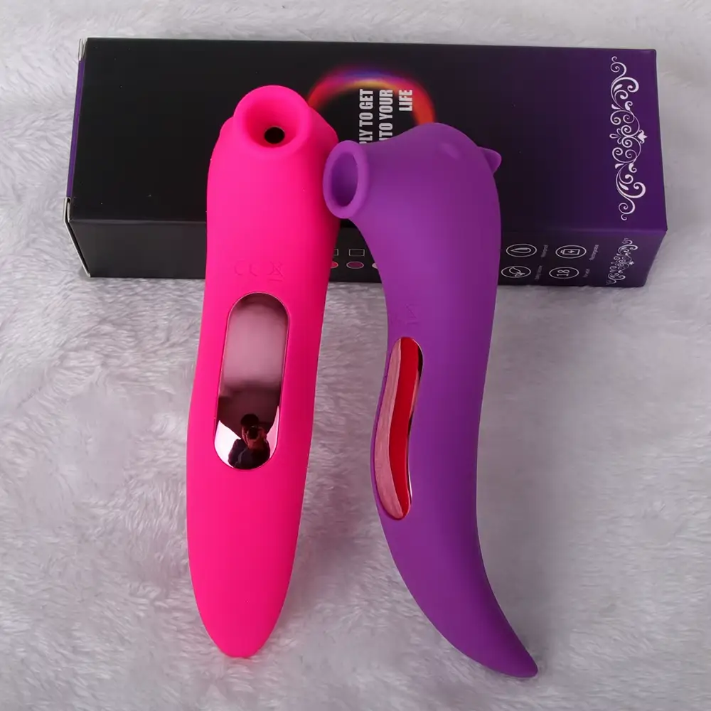 silicone clitoral sucking vibrator purple