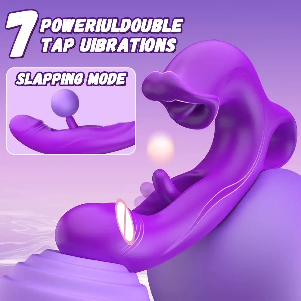 silicone clitoral toy tongue design