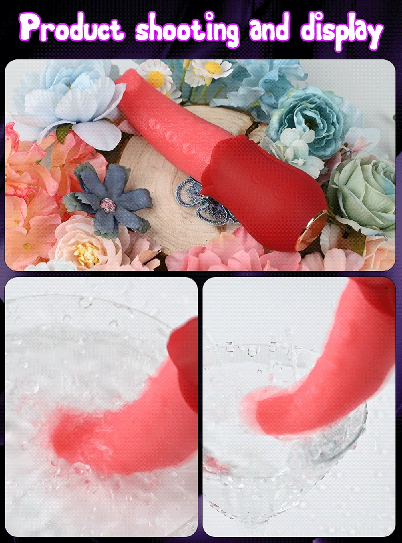 silicone tongue clit licking device