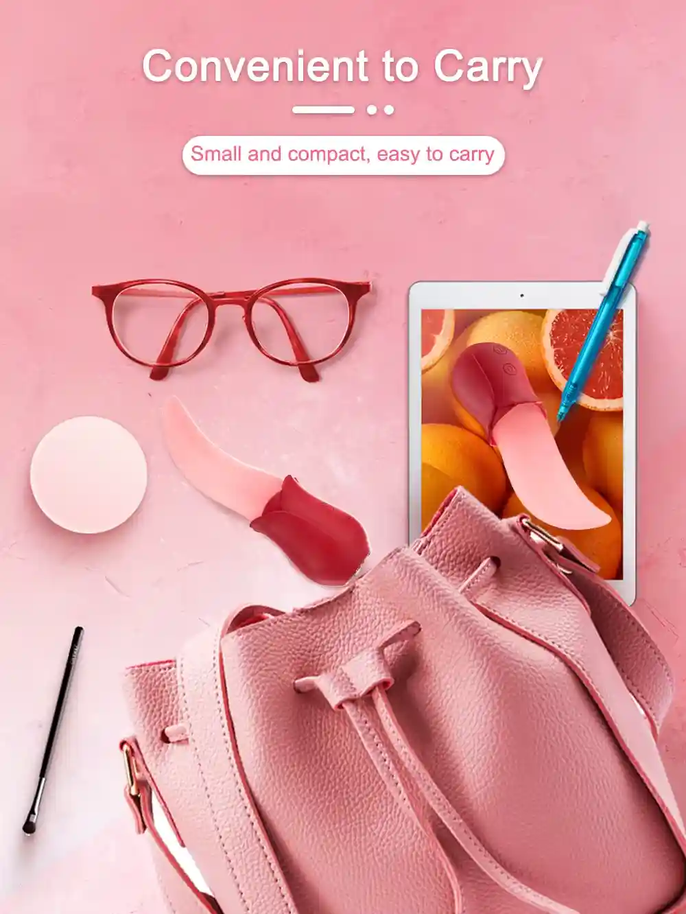 silicone tongue vibrator with pulsating