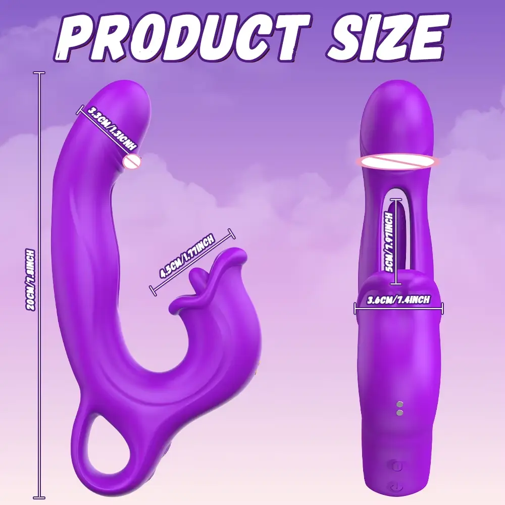 tongue shaped clitoral stimulator silicone