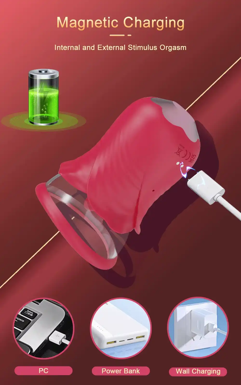 Clitoral Tongue Licking Vibrating Toy - Silicone Vibrator 37 tongue shaped vibrator for intense pleasure