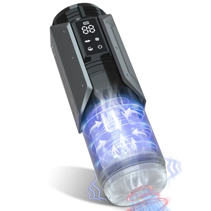 Sex Toys Male Masturbation - Thrusting, Heating Stroker 22 tpe sleeve for male masturbator