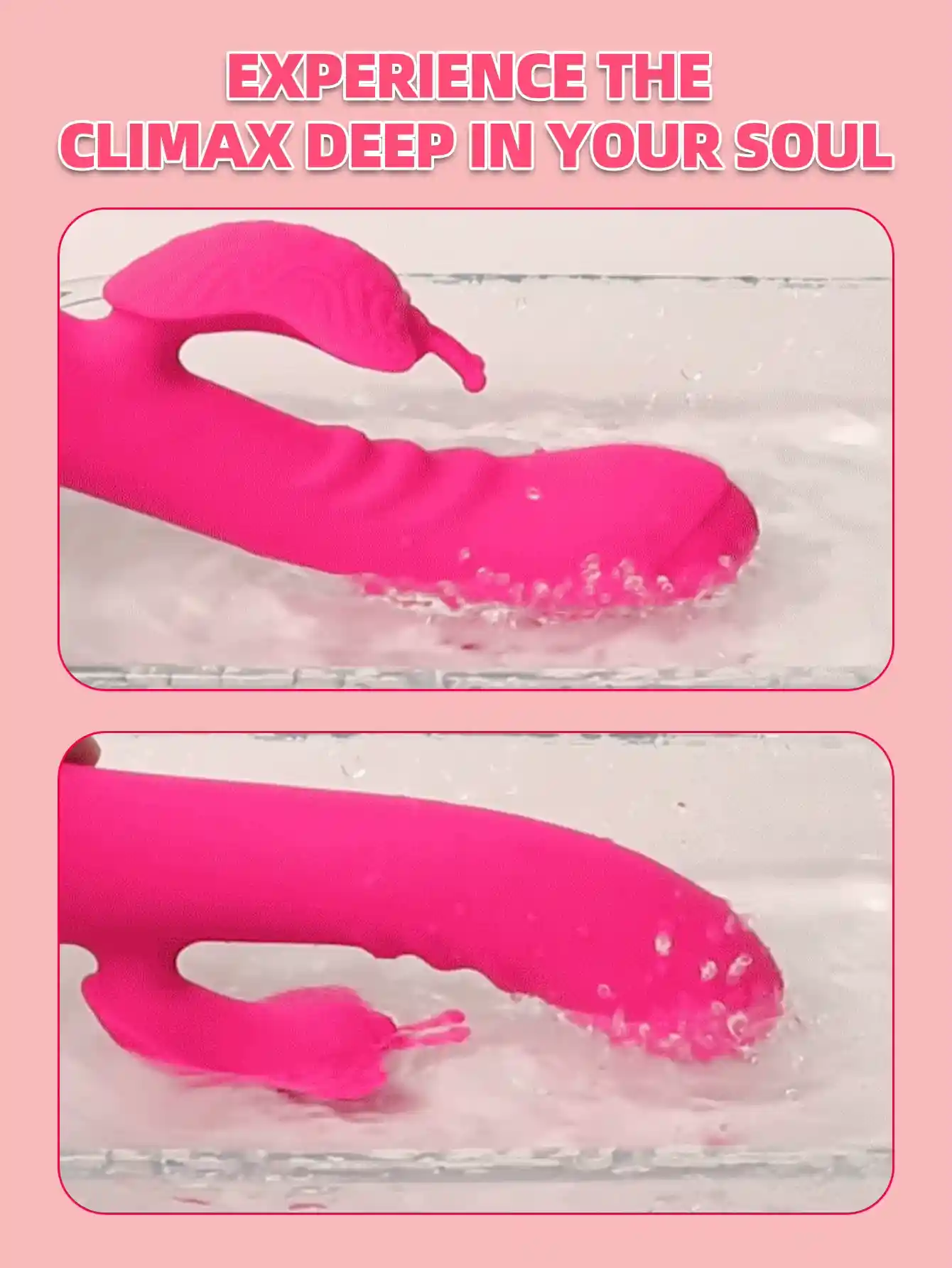 Sex Toys Rose Vibrator Dildo - Butterfly Clit Massager (Silicone) 25 vagina massage wand rose vibrator
