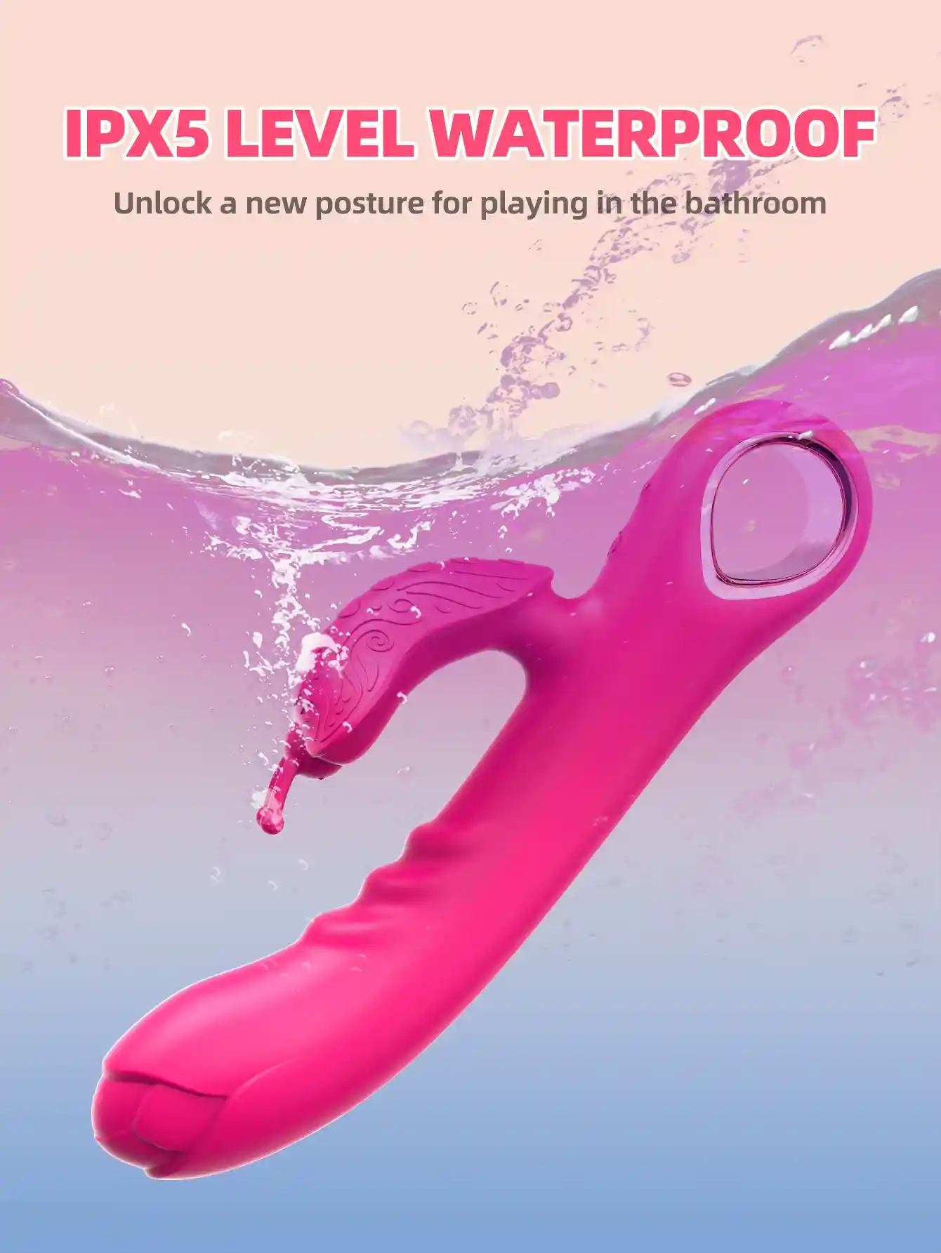 vibrating dildo rose toy silicone