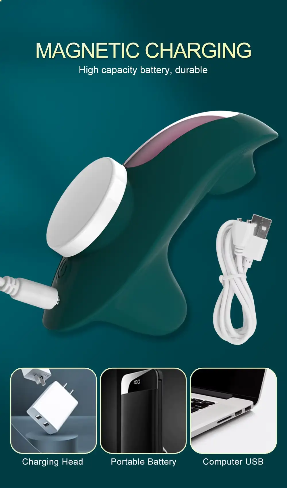 Clitoral Stimulator Panty Vibrator - App Control, Silicone 33 vibrating panty with app control