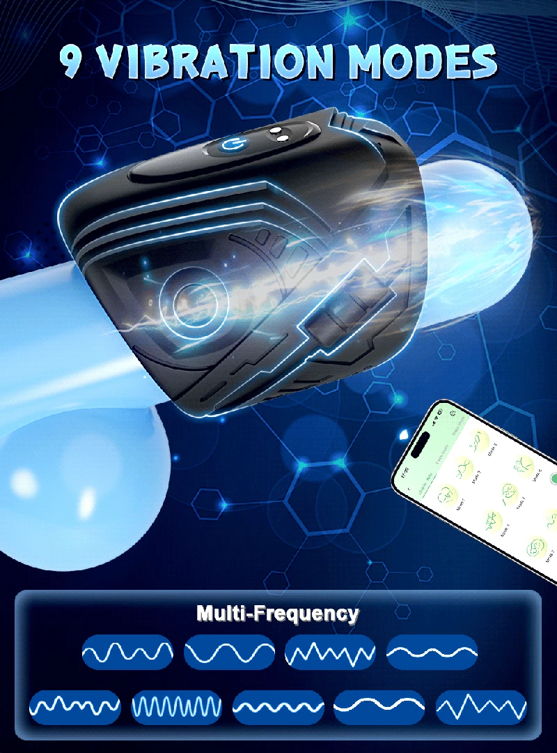 Stroker - Glans Trainer with Vibration (Silicone) 32 vibrating penis trainer for men