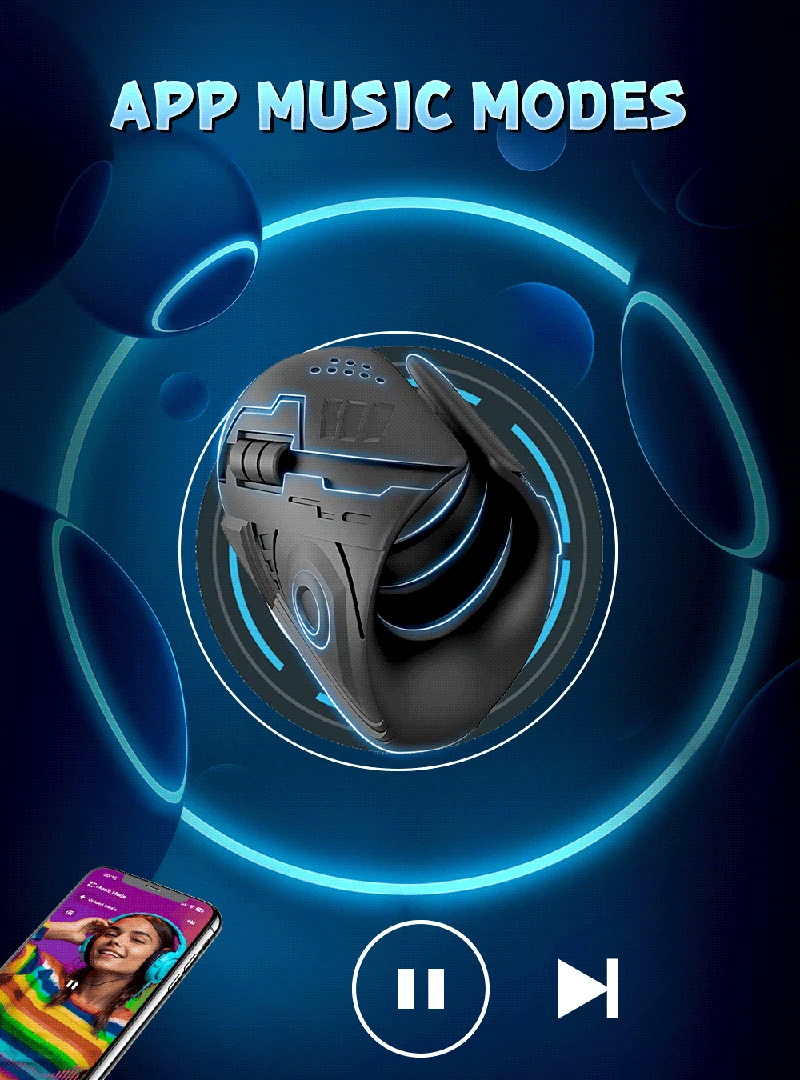 Stroker - Glans Trainer with Vibration (Silicone) 33 vibrating stroker for glans enhancement