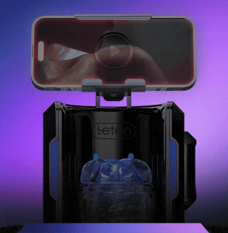 Leten Male Sex Toy - Thrusting Masturbator, Dual Sleeves 40 vibrating thrusting male masturbator cup 1