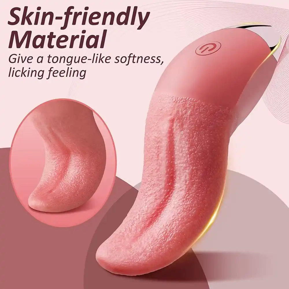 vibrating tongue attachment silicone toy