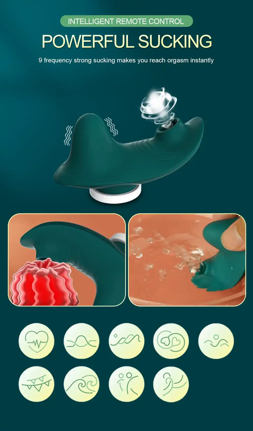 Clitoral Stimulator Panty Vibrator - App Control, Silicone 37 wearable g spot vibrator app